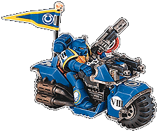 An Ultramarine on a Bike