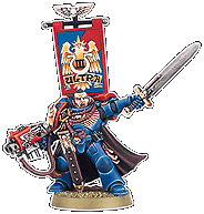 A Space Marine Captain of the Ultramarines Chapter