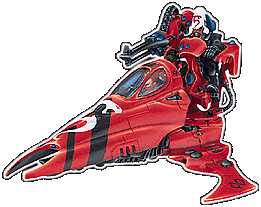 An Eldar Vyper Jetbike